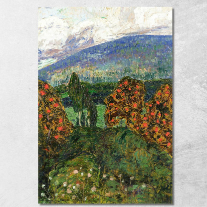 Paesaggio Norvegese Konrad Mägi kmg21 quadro stampato su tela