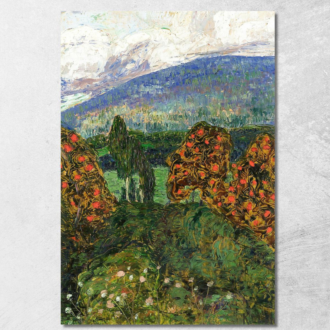 Paesaggio Norvegese Konrad Mägi kmg21 quadro stampato su tela
