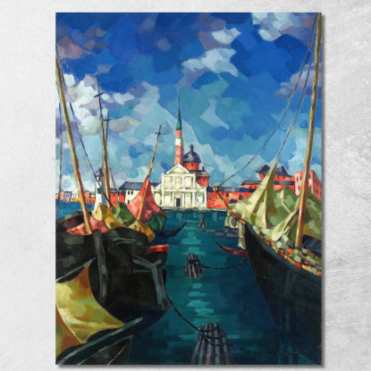 Venezia Konrad Mägi kmg31 quadro stampato su tela
