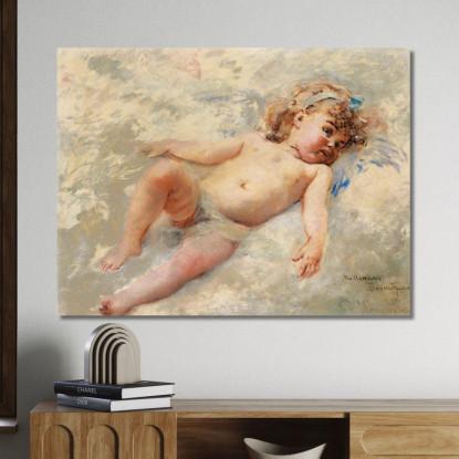 Cherubino Konstantin Egorovich Makovsky kem2 quadro stampato su tela