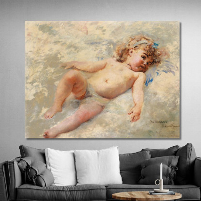 Cherubino Konstantin Egorovich Makovsky kem2 quadro stampato su tela
