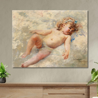 Cherubino Konstantin Egorovich Makovsky kem2 quadro stampato su tela