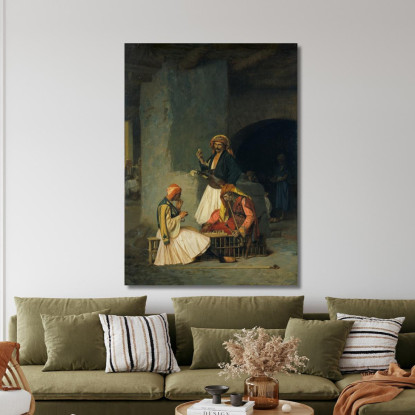 I Giocatori Del Draft Jean-Léon Gérôme jlg133 quadro stampato su tela