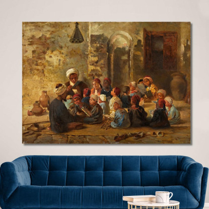 Aula Al Cairo Konstantin Egorovich Makovsky kem16 quadro stampato su tela