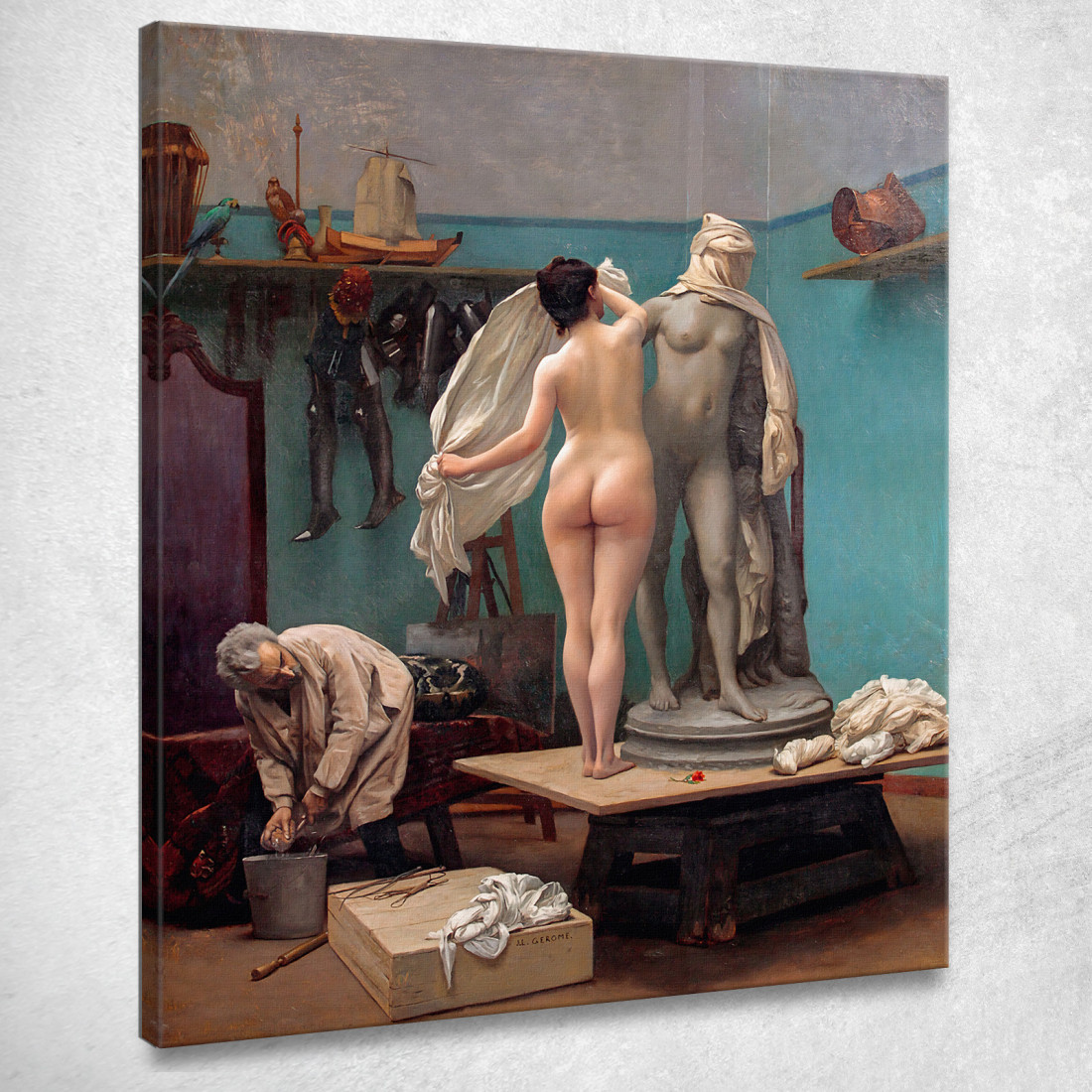 La Fine Della Posa Jean-Léon Gérôme jlg135 quadro stampato su tela