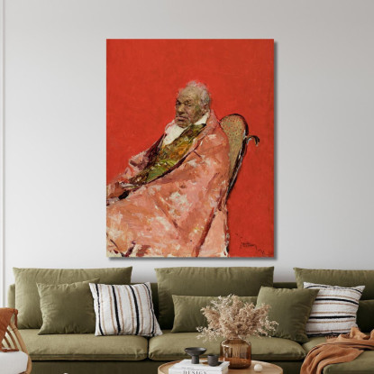 Un Ecclesiastico Mariano Fortuny Marsal mfm5 quadro stampato su tela