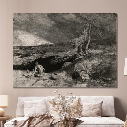 Anacoreta Mariano Fortuny Marsal mfm6 quadro stampato su tela