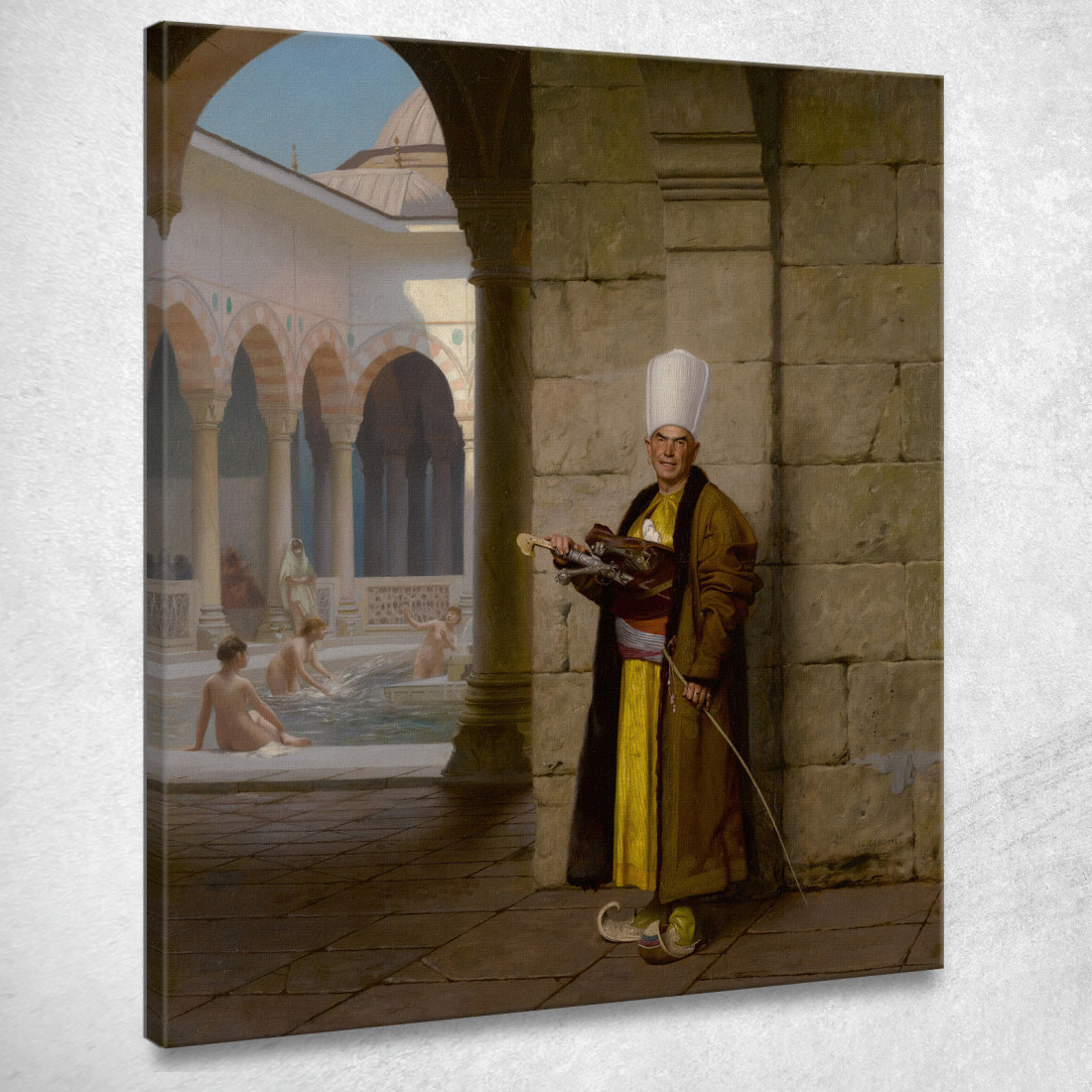 Il Grande Eunuco Bianco Jean-Léon Gérôme jlg137 quadro stampato su tela