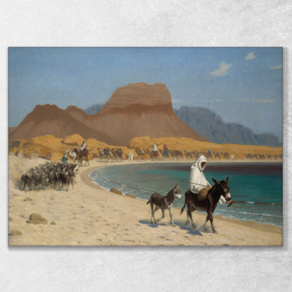 Il Golfo Di Aqaba Jean-Léon Gérôme jlg138 quadro stampato su tela