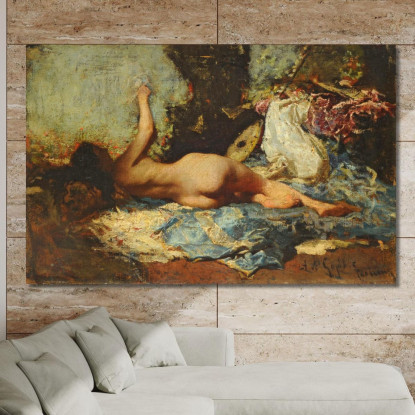 Odalisca Mariano Fortuny Marsal mfm31 quadro stampato su tela