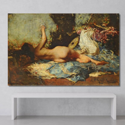 Odalisca Mariano Fortuny Marsal mfm31 quadro stampato su tela