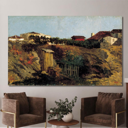 Paesaggio Di Portici Mariano Fortuny Marsal mfm32 quadro stampato su tela