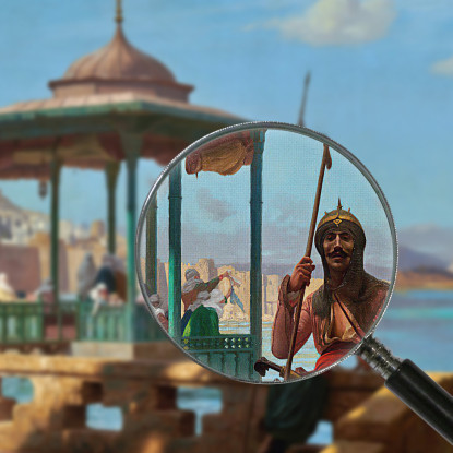 L'Harem Nel Chiosco Jean-Léon Gérôme jlg139 quadro stampato su tela