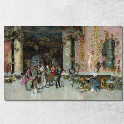 La Scelta Di Una Modella Mariano Fortuny Marsal mfm36 quadro stampato su tela