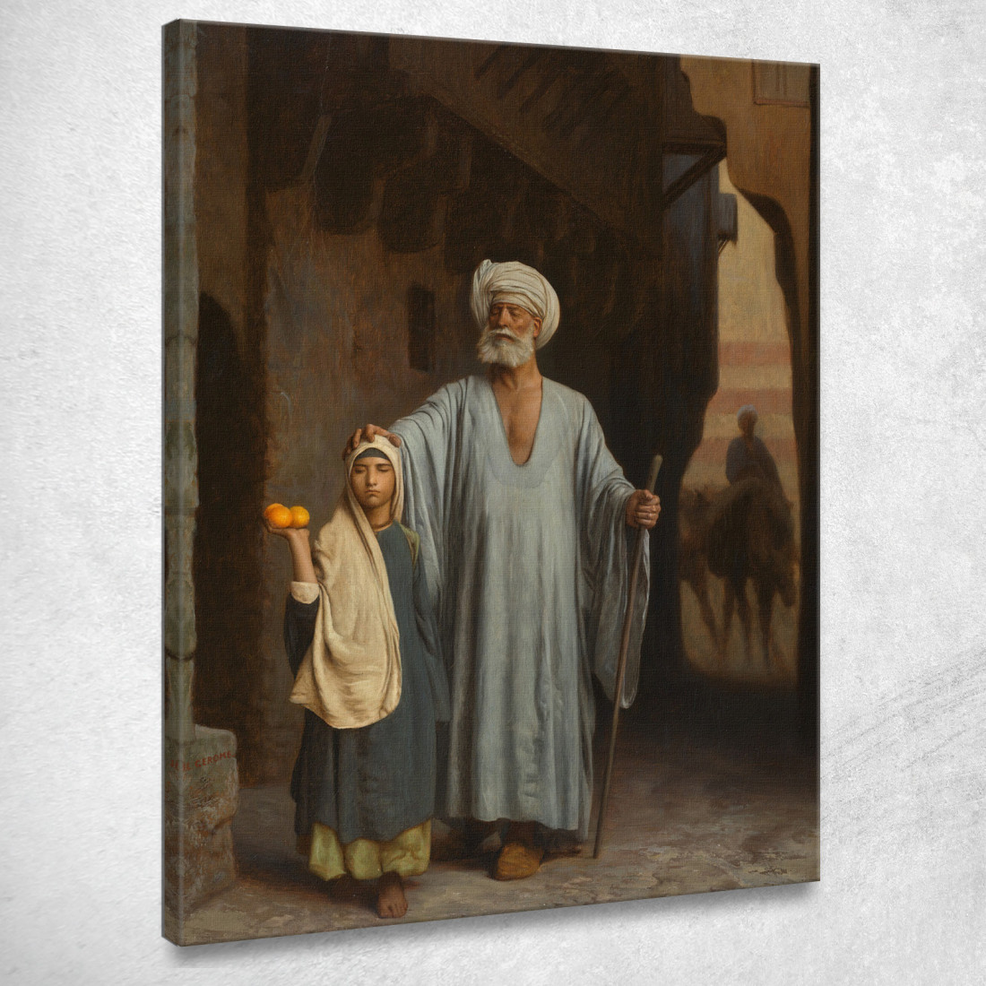 La Mano Amica Jean-Léon Gérôme jlg140 quadro stampato su tela