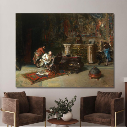 Il Collezionista Di Stampe Mariano Fortuny Marsal mfm39 quadro stampato su tela