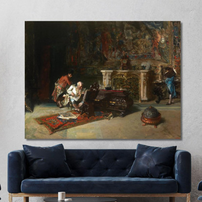 Il Collezionista Di Stampe Mariano Fortuny Marsal mfm39 quadro stampato su tela