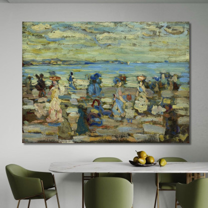 Scena Di Spiaggia Maurice Prendergast mpr7 quadro stampato su tela