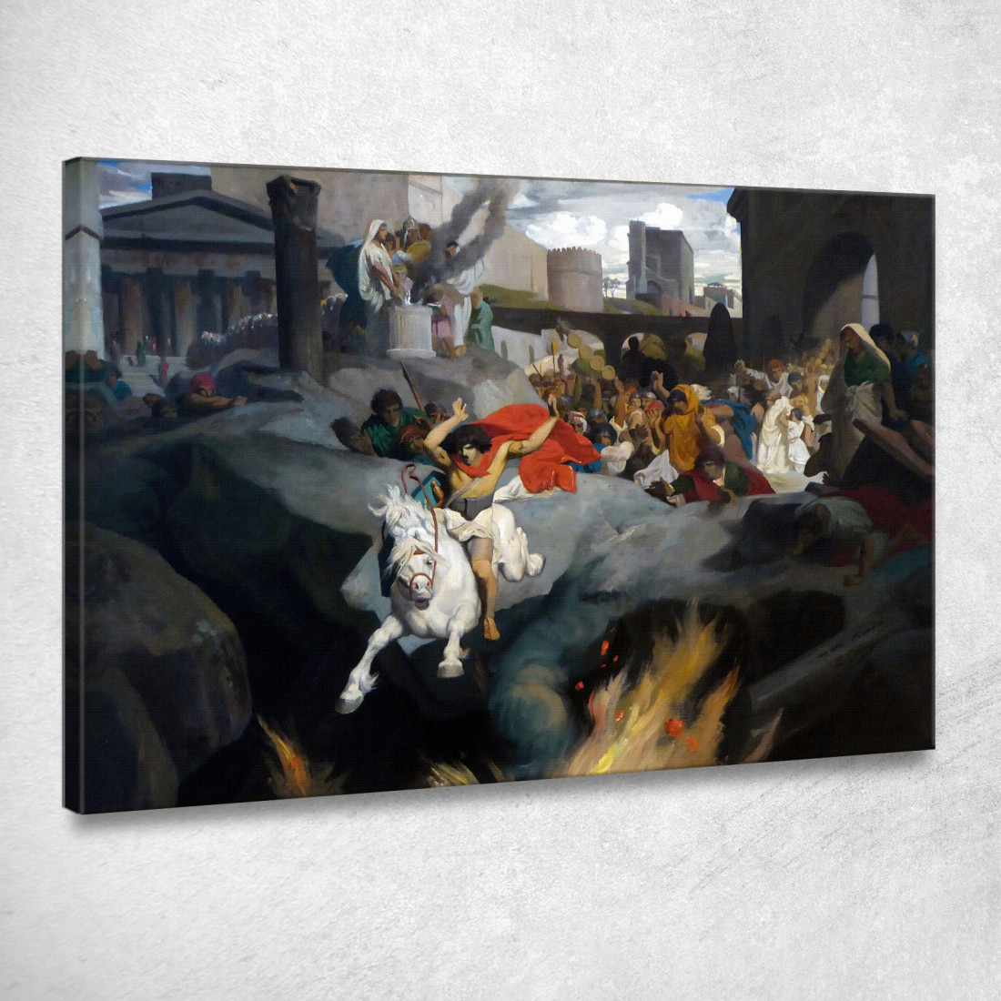 Il Salto Di Marco Curzio Jean-Léon Gérôme jlg142 quadro stampato su tela