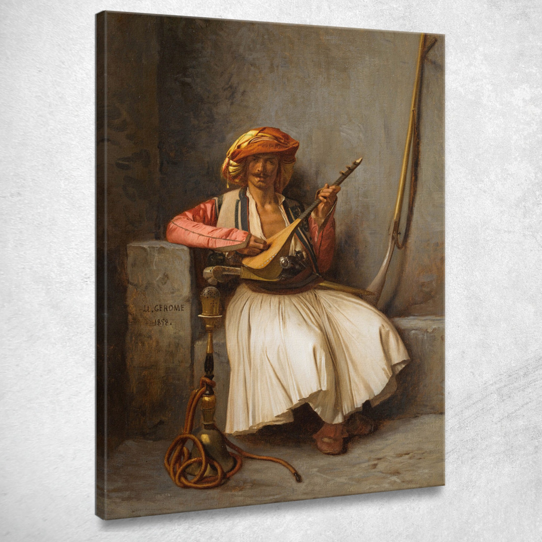 Il Suonatore Di Liuto Jean-Léon Gérôme jlg143 quadro stampato su tela