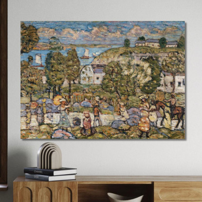 Paesaggio Vicino A Nahant Maurice Prendergast mpr26 quadro stampato su tela