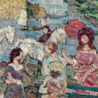 Paesaggio Con Figure Maurice Prendergast mpr28 quadro stampato su tela