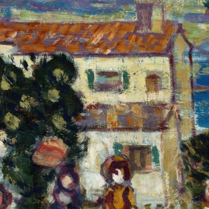 Villaggio Del New England Maurice Prendergast mpr34 quadro stampato su tela