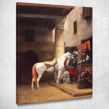 Il Bazar Della Sella Al Cairo Jean-Léon Gérôme jlg146 quadro stampato su tela