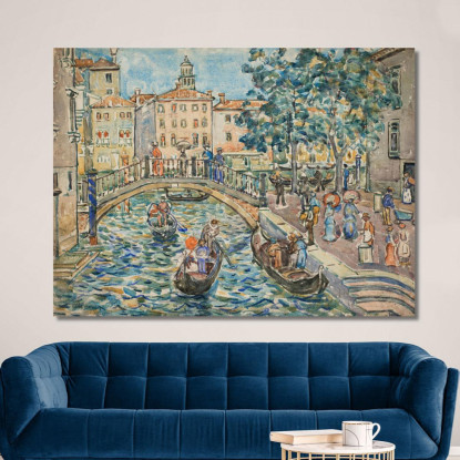 Scena Di Venezia Maurice Prendergast mpr51 quadro stampato su tela