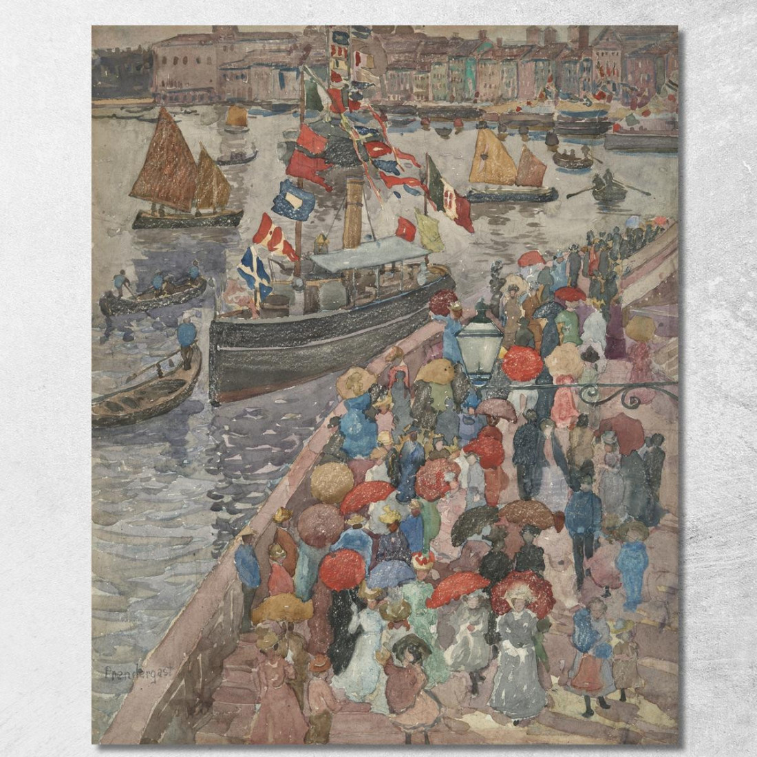 Il Molo Venezia Maurice Prendergast mpr67 quadro stampato su tela