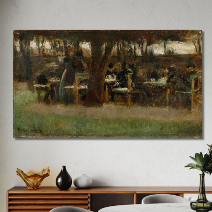 Da Etzenhausen / Giardino Del Ristorante Max Liebermann mlb5 quadro stampato su tela