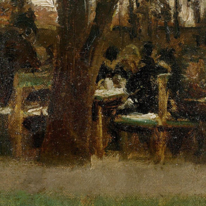 Da Etzenhausen / Giardino Del Ristorante Max Liebermann mlb5 quadro stampato su tela