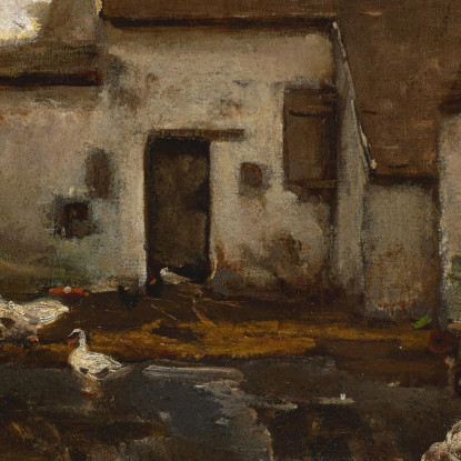 Fattoria A Barbizon Max Liebermann mlb9 quadro stampato su tela