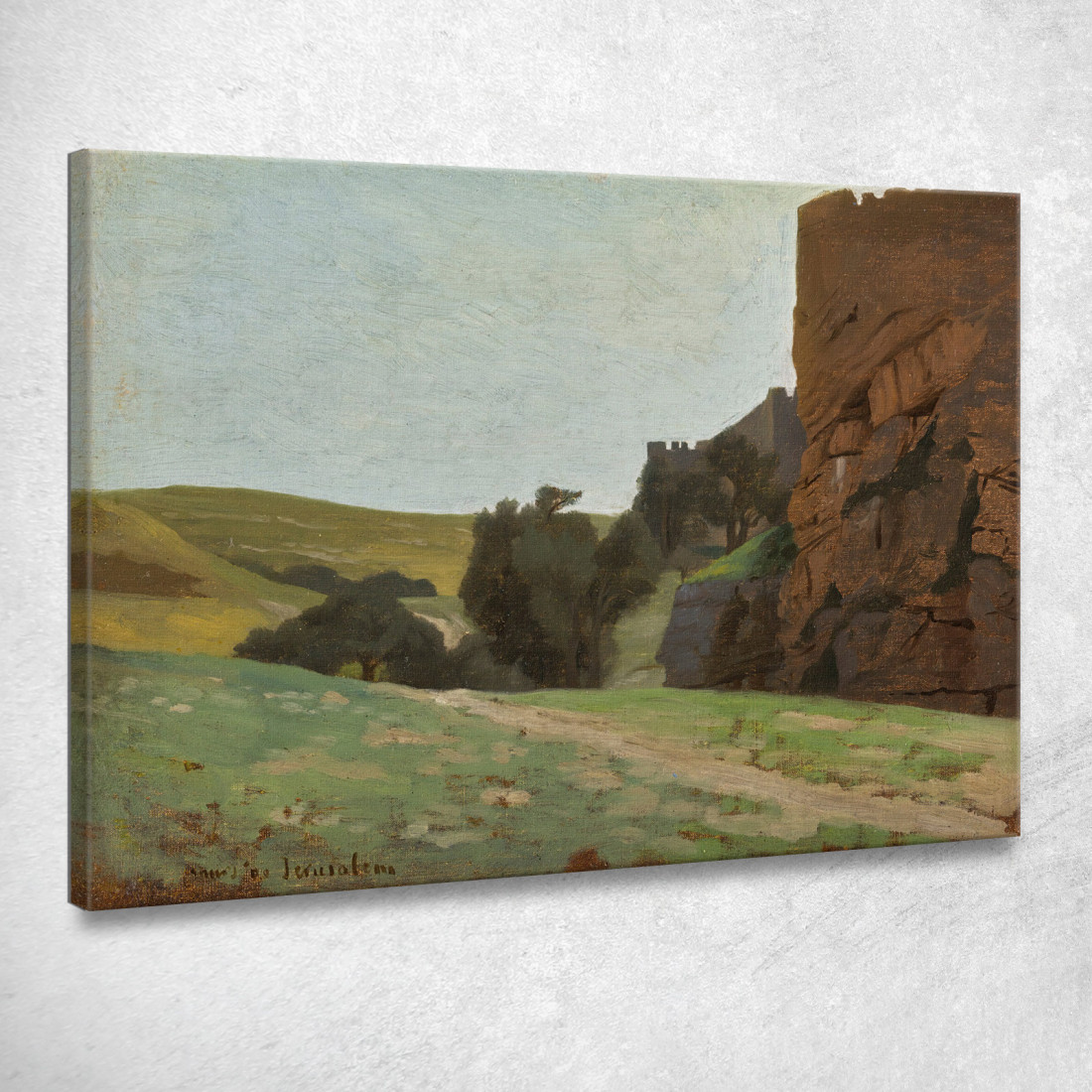 Le Mura Di Gerusalemme Jean-Léon Gérôme jlg152 quadro stampato su tela