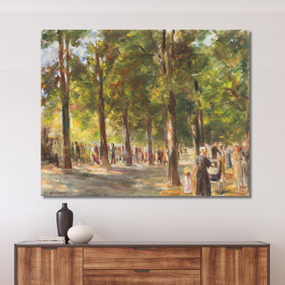 La Grande Strada Del Lago Nel Wannsee Con Passanti Max Liebermann mlb32 quadro stampato su tela