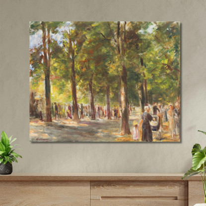 La Grande Strada Del Lago Nel Wannsee Con Passanti Max Liebermann mlb32 quadro stampato su tela