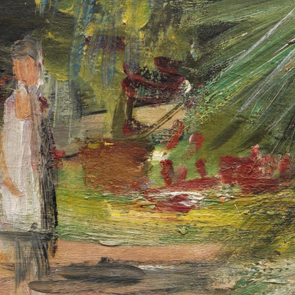 Giardino Con Palma E Due Figure Femminili Max Liebermann mlb39 quadro stampato su tela