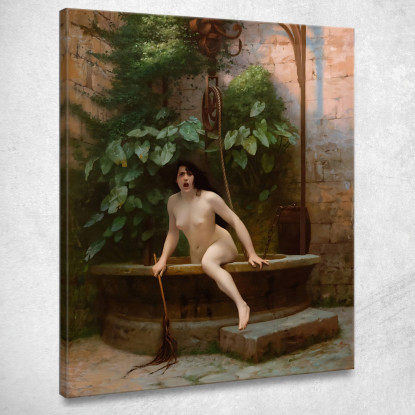 La Verità Che Esce Dal Suo Pozzo Per Far Vergognare L'Umanità Jean-Léon Gérôme jlg155 quadro stampato su tela