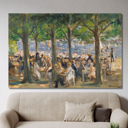 Giardino Sul Fiume Havel Sotto Gli Alberi Max Liebermann mlb40 quadro stampato su tela