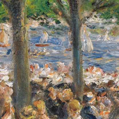Giardino Sul Fiume Havel Sotto Gli Alberi Max Liebermann mlb40 quadro stampato su tela