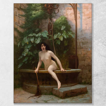 La Verità Che Esce Dal Suo Pozzo Per Far Vergognare L'Umanità Jean-Léon Gérôme jlg155 quadro stampato su tela
