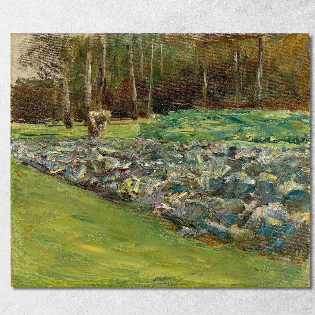 Uomo Nel Campo Di Cavoli – Giardino Del Wannsee Max Liebermann mlb53 quadro stampato su tela
