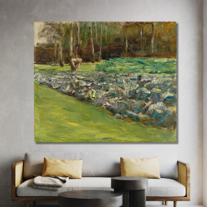Uomo Nel Campo Di Cavoli – Giardino Del Wannsee Max Liebermann mlb53 quadro stampato su tela