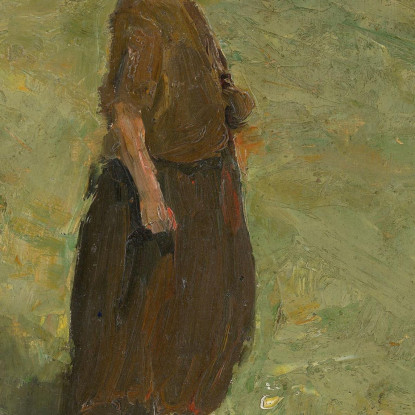 Ragazza Sulla Duna In Piedi Verso Destra Max Liebermann mlb54 quadro stampato su tela
