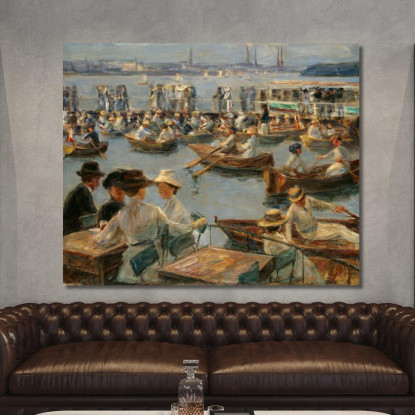 Sull'Alster Ad Amburgo Max Liebermann mlb55 quadro stampato su tela