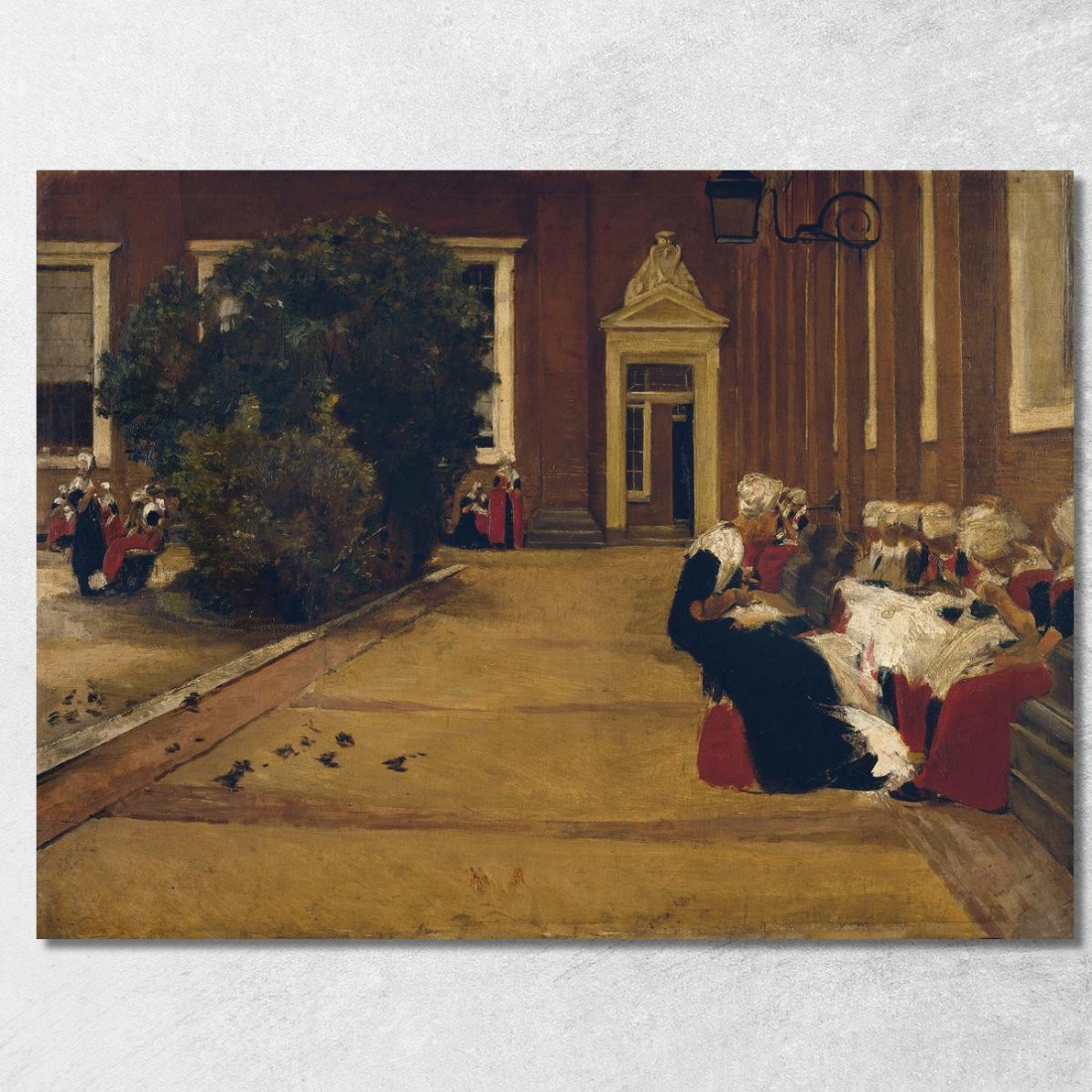 Ragazze Orfane Ad Amsterdam Max Liebermann mlb56 quadro stampato su tela