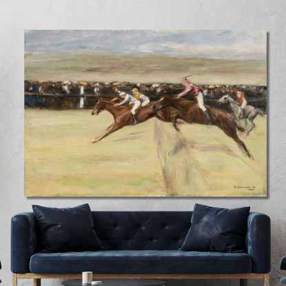 Corsa Di Cavalli Alle Cascine Max Liebermann mlb57 quadro stampato su tela