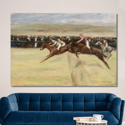 Corsa Di Cavalli Alle Cascine Max Liebermann mlb57 quadro stampato su tela