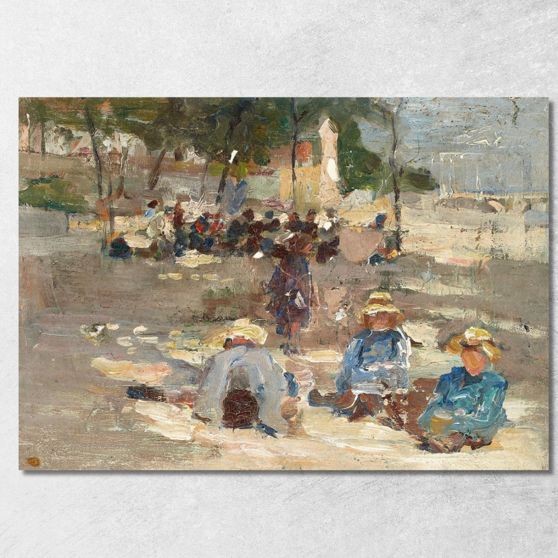 Picnic Nel Parco Max Liebermann mlb58 quadro stampato su tela