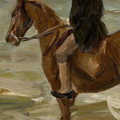 Cavaliere Sulla Spiaggia Max Liebermann mlb66 quadro stampato su tela